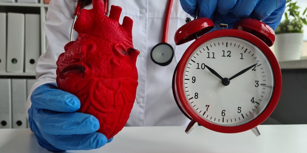 Fotografie: Srdce a hodiny = orgánové hodiny